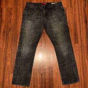 GUESS Men’s Ultra Slim McCrae Dk Blue Faded Jeans